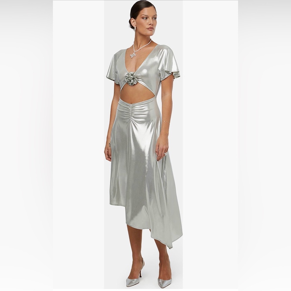We Wore What Asymmetrical Cutout Dress Sz XS